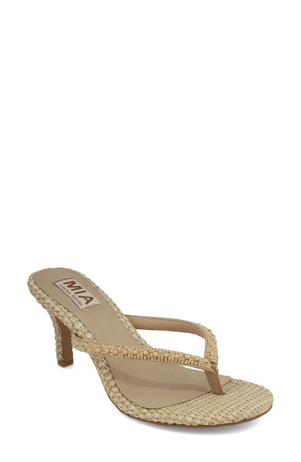 ミアリミテッドエディション レディース シューズ ヒール サンダル MIA Limitedition Zilvia Sandal (Women) NATURAL BE｜ReVida 店