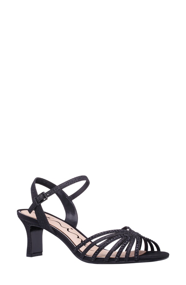 ニナ レディース シューズ ヒール サンダル アンクル Nina Brynankle Strap Sandal (Women) BLACK ブラック｜ReVida 店