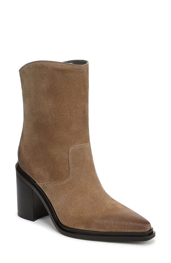 フランコサルト レディース シューズ ブーツ・レインブーツ ヒール Franco Sarto Laken Block Heel Bootie (Women) BROWN LEATHER ブラウン｜ReVida 店 62,800円