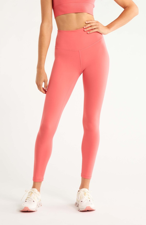 ゼラ レディース ボトムス レギンス ハイウエスト Zella Studio Luxe High Waist 7/8 Leggings CORAL SHARON コーラル｜ReVida 店