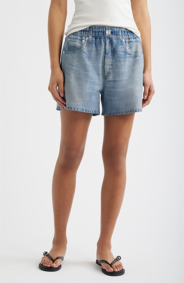 ラグアンドボーン レディース ボトムス ハーフパンツ・ショーツ パイル ショートパンツ コットン rag & bone rb Miramar Cotton Terry Walking Shorts BLUE ブルー｜ReVida 店