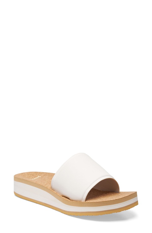 サヌーク レディース シューズ サンダル Sanuk Highland Slide Sandal (Women) MARSHMELLOW｜ReVida 店
