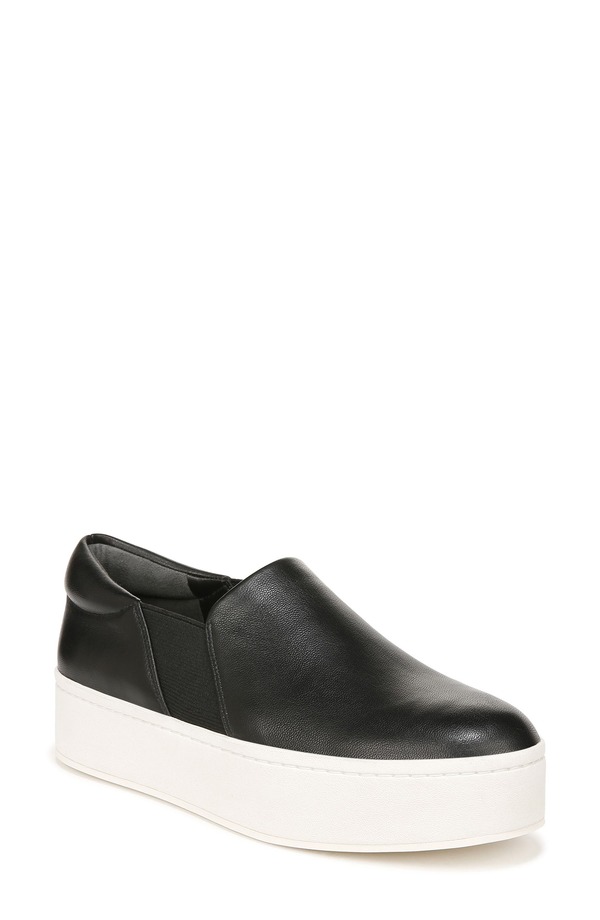 ヴィンス レディース シューズ スニーカー プラットフォーム Vince Warren Platform Slip-On Sneaker (Women) BLACK ブラック｜ReVida 店