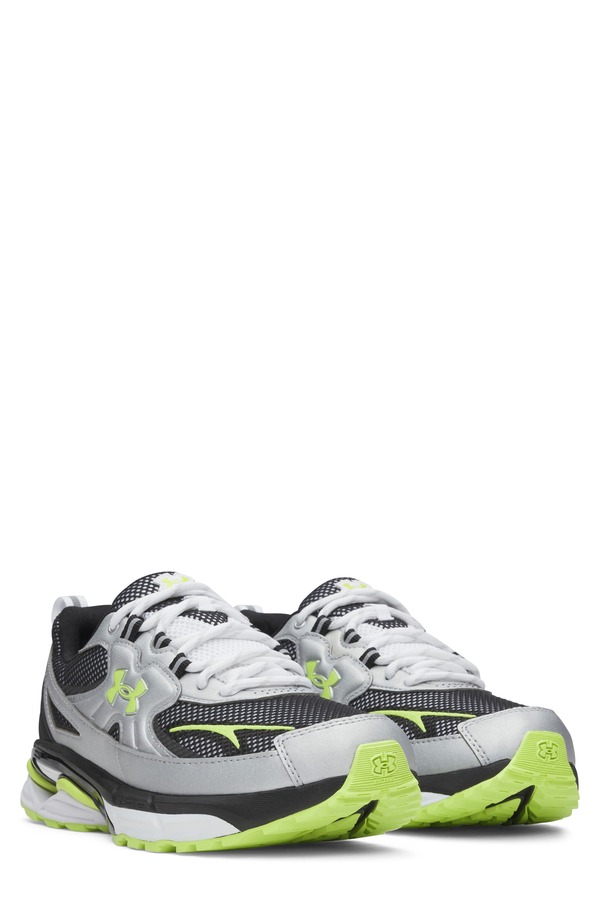 アンダーアーマー レディース シューズ スニーカー Under Armour Gender Inclusive Apparition Running Shoe (Unisex) METALLIC SILVER / WHITE ホワイト|ReVida 店