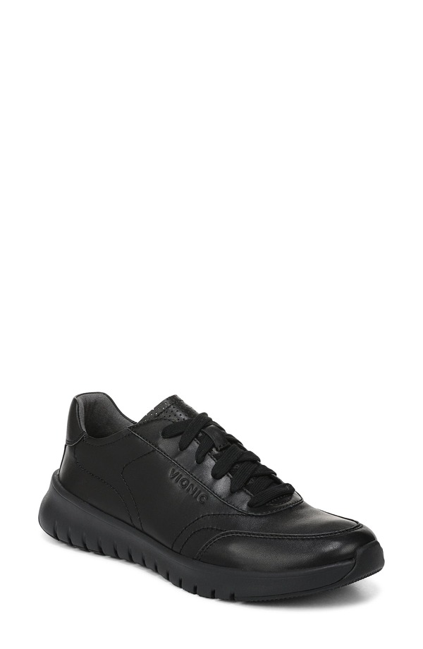 バイオニック レディース シューズ スニーカー Vionic Uptown Sneaker - Wide Widths Available (Women) BLACK/ BLACK ブラック｜ReVida 店