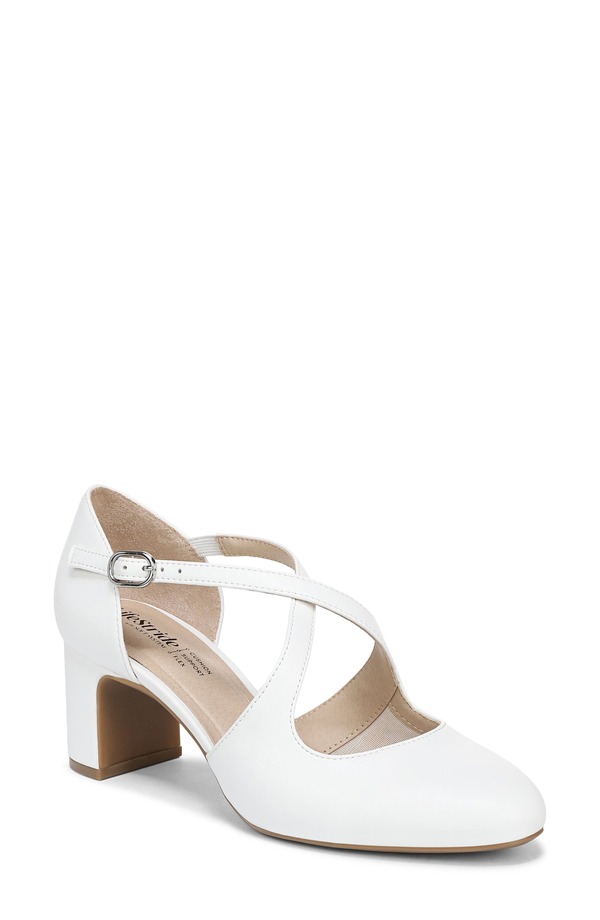 ライフストライド レディース シューズ パンプス LifeStride Tracy Pump BRIGHT WHITE ホワイト｜ReVida 店