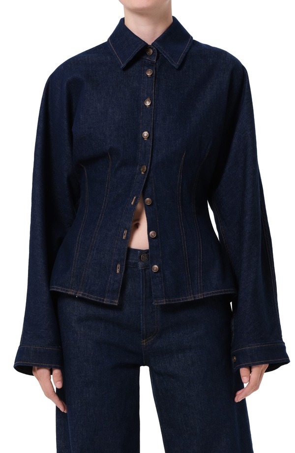 アゴルド レディース トップス シャツ デニム AGOLDEvon Denim Button-Up Shirt RINSE IN デニム|ReVida 店