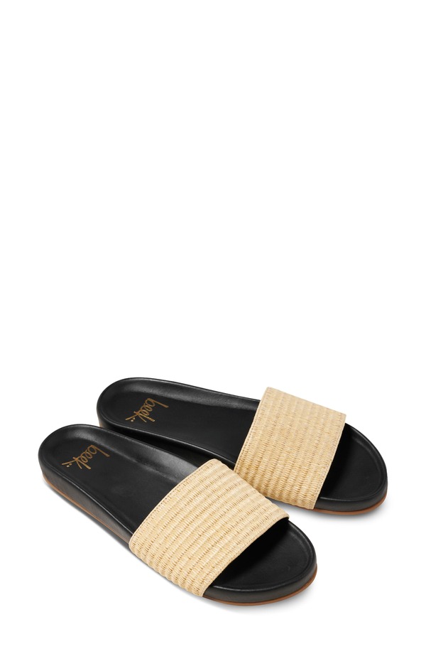 ビーク レディース シューズ サンダル Beek Gallito Raffia Slide Sandal (Women) BLACK ブラック|ReVida 店