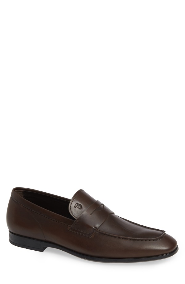 トッズ メンズ シューズ スニーカー ローファー Tod's Penny Loafer (Men) DARK BROWN ブラウン｜ReVida 店