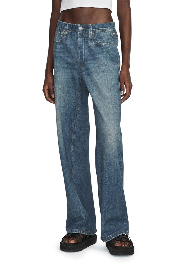 ラグアンドボーン レディース ボトムス デニムパンツ ワイドレッグ プチ パイル トール コットン rag & bone Miramar Wide Leg Cotton Terry Pants (Petite Regular Tall) LENOX｜ReVida 店