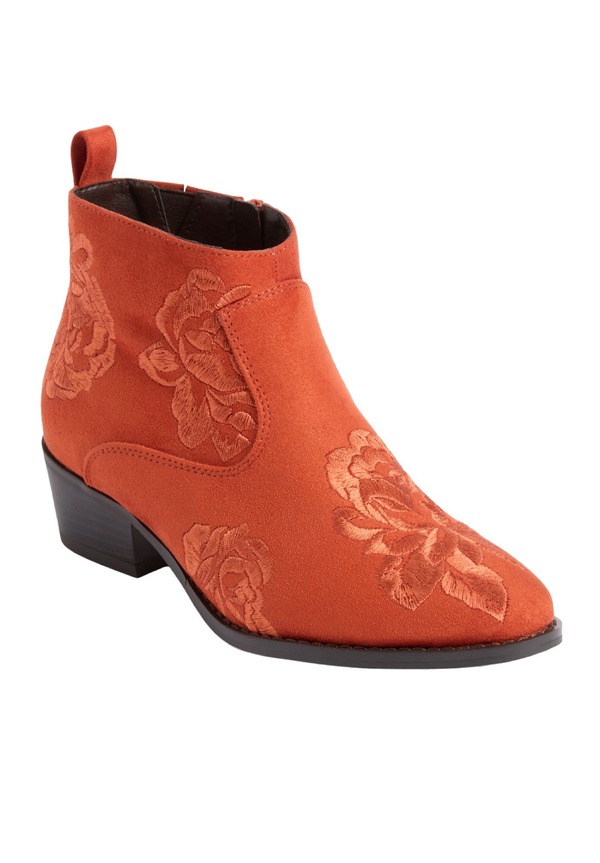 コンフォートビュー レディース シューズ ブーツ・レインブーツ Comfortview The Gwyneth Bootie (Women) COPPER｜ReVida 店