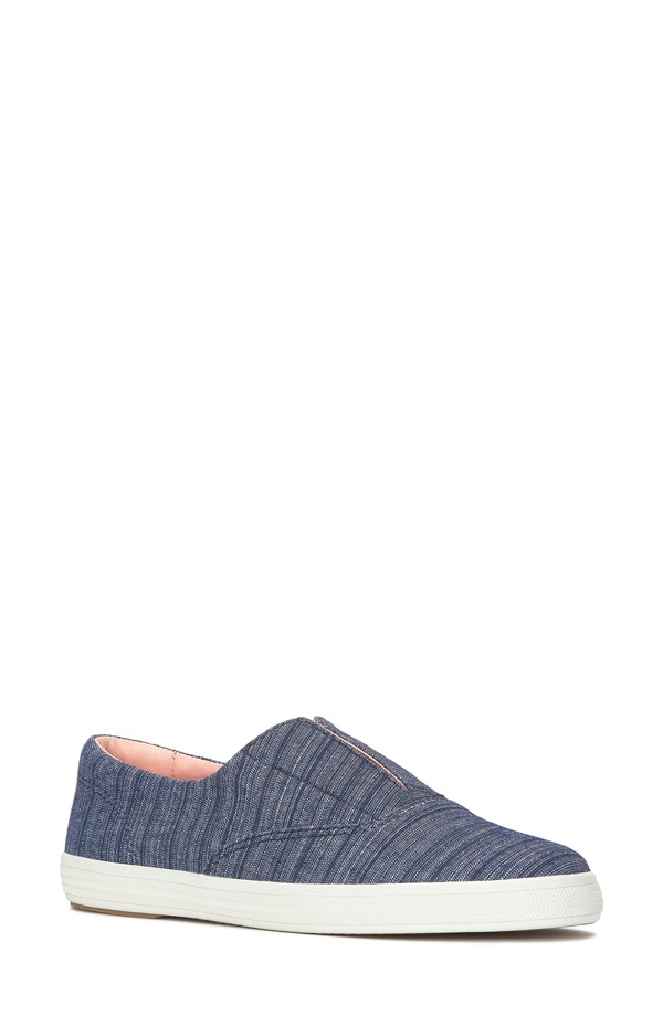 ケッズ レディース シューズ スリッポン・ローファー スニーカー Keds Champion Slip-On Sneaker (Women) CHAMBRAY BLUE ブルー|ReVida 店