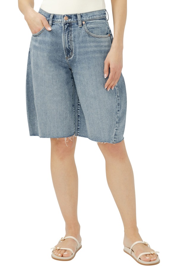 シルバー ジーンズ レディース ボトムス デニムパンツ ショートパンツ Silver Jeans Co. Curve Bermuda Denim Shorts MORRO デニム|ReVida 店