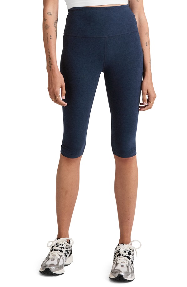 ビヨンドヨガ レディース ボトムス カジュアルパンツ レギンス Beyond Yoga Spacedye Mid Rise Slit Pedal Pusher Leggings NOCTURNAL NAVY ネイビー｜ReVida 店