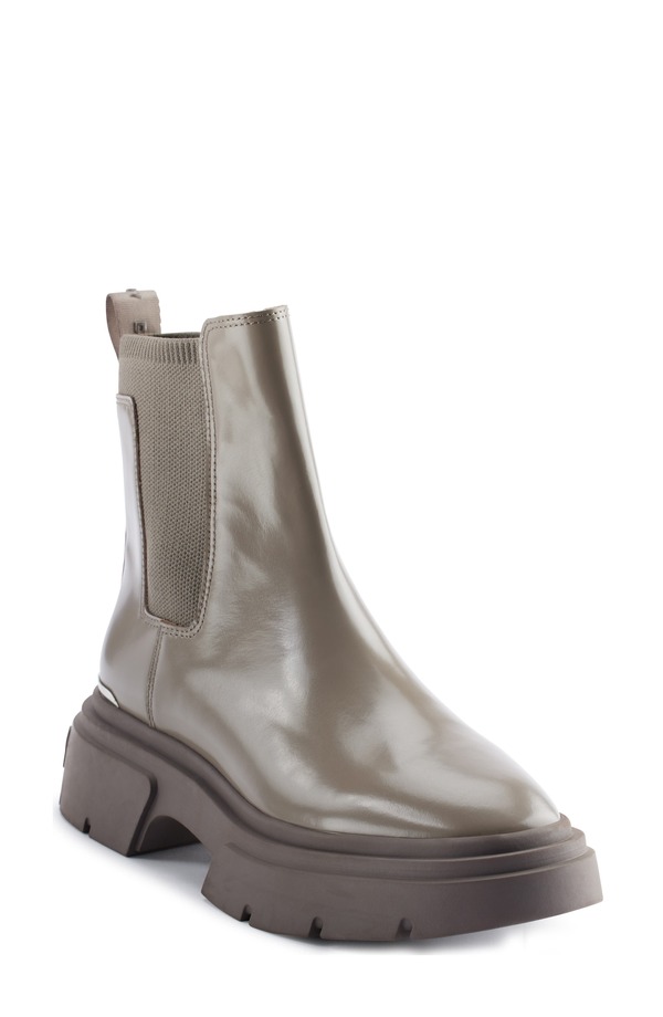 ダナ キャラン ニューヨーク レディース シューズ ブーツ・レインブーツ チェルシーブーツ チェルシー DKNY Fenella Lug Sole Chelsea Boot Ash アッシュ｜ReVida 店