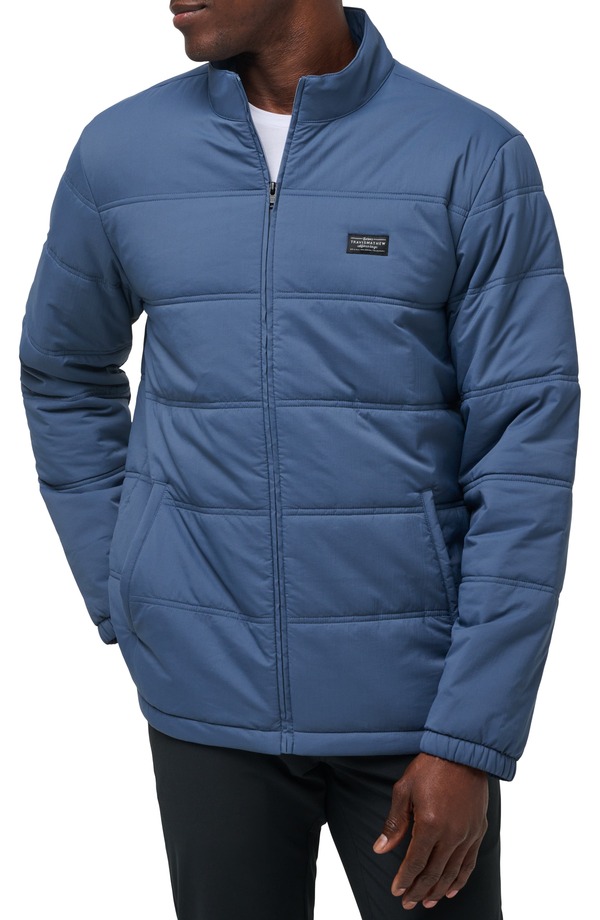 トラビスマヒュー メンズ アウター ジャケット・ブルゾン ナイロン TravisMathew Palisades Nylon Puffer Jacket Navy ネイビー
