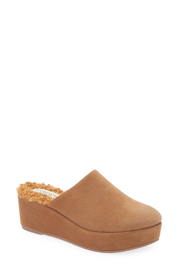 コルダーニ レディース シューズ ヒール プラットフォーム Cordani Camryn Platform Wedge Mule Clove Suede