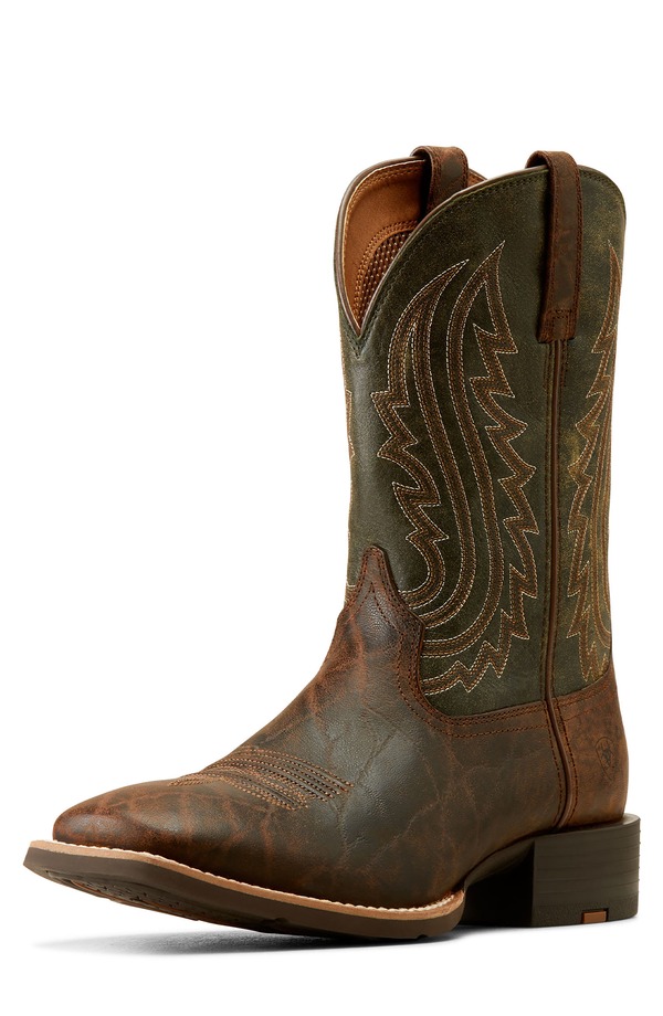 アリアト メンズ シューズ ブーツ・レインブーツ Ariat Sport Big Country Wide Square Toe Cowboy Boot Mahogany Elephant/Forest フォレスト