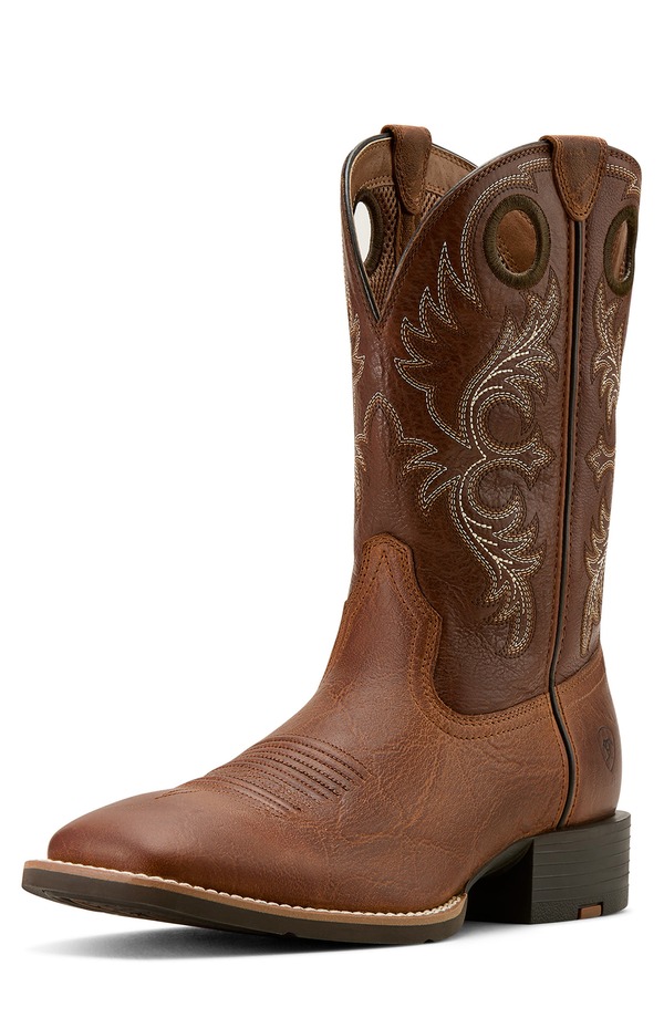 アリアト メンズ シューズ ブーツ・レインブーツ Ariat Sport Rodeo Cowboy Boot Aged Tan Elephant/Luna タン