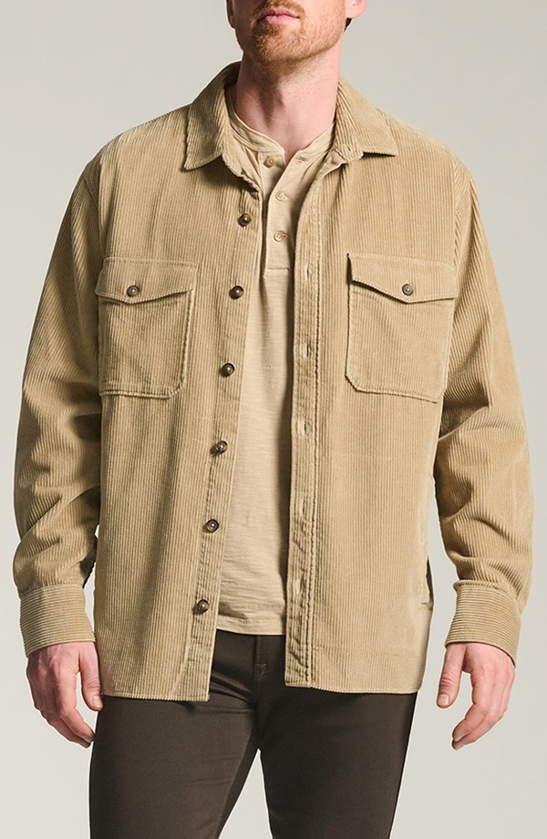 ３４ヘリテージ メンズ アウター ジャケット・ブルゾン コーデュロイ シャツ 34 Heritage Corduroy Overshirt Aluminum