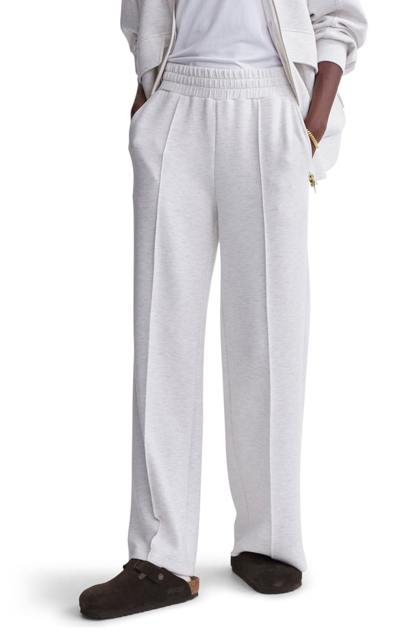 バーレイ レディース ボトムス カジュアルパンツ ワイドレッグ Varley The Wide Leg 28-Inch Pants IVORY MARL アイボリー｜ReVida 店