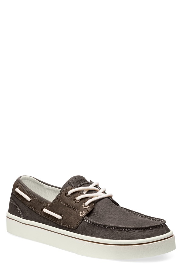 サヌーク メンズ シューズ スリッポン・ローファー スニーカー Sanuk Hava Sneaker Sole Canvas Boat Shoe (Men) DEMITASSE｜ReVida 店