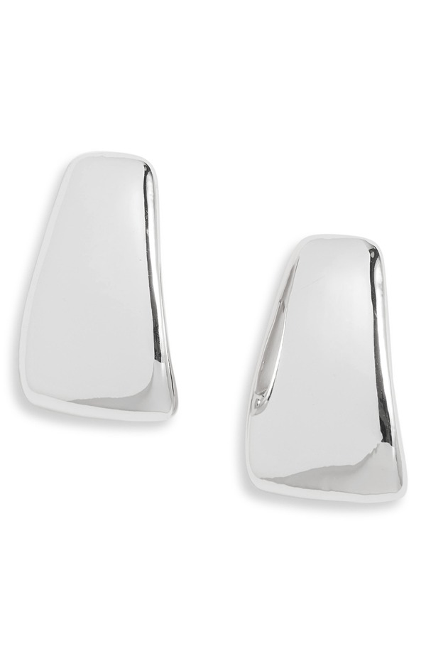 オープンエディット レディース アクセサリー ピアス・イヤリング Open Edit Rounded J Hoop Earring sILVER シルバー｜ReVida 店
