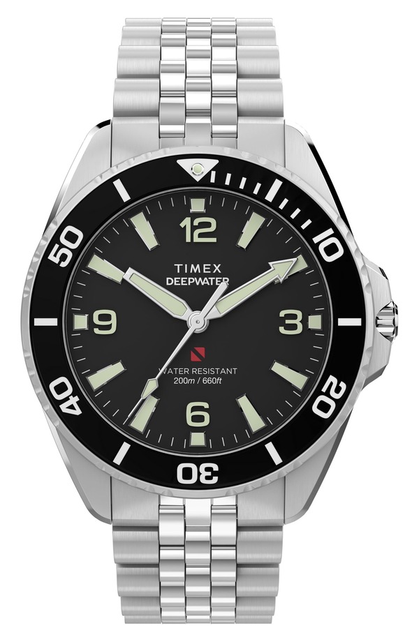 タイメックス メンズ アクセサリー 腕時計 Timex Deepwater Arctic 200 Bracelet Watch 40.5mm STAINLESSTEEL｜ReVida 店 54,480円