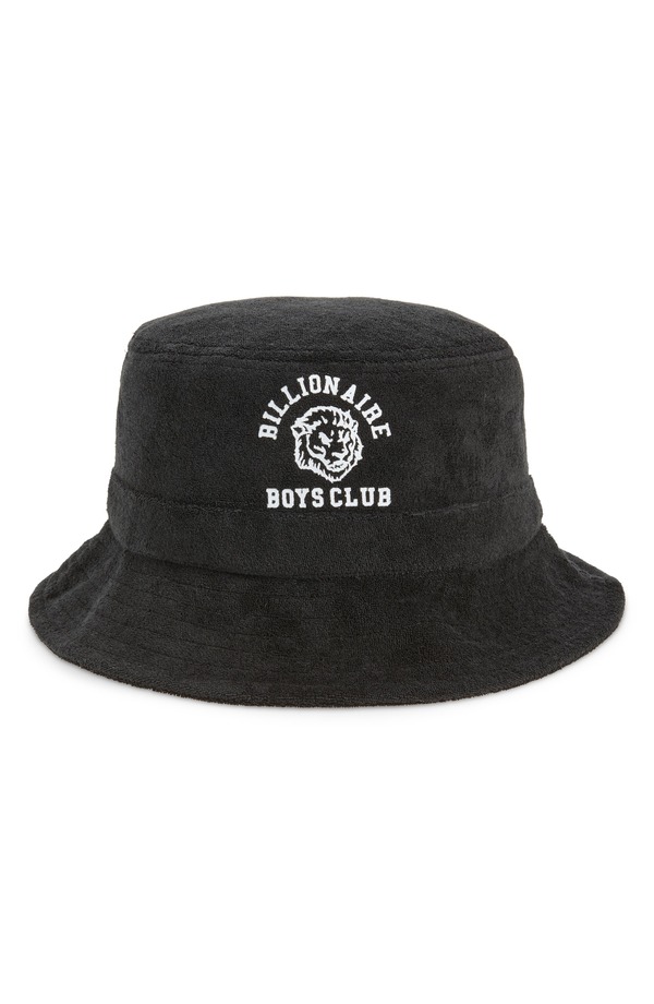 ビリオネアボーイズクラブ メンズ アクセサリー 帽子 パイル Billionaire Boys Club Terry Cloth Bucket Hat BLACK ブラック｜ReVida 店