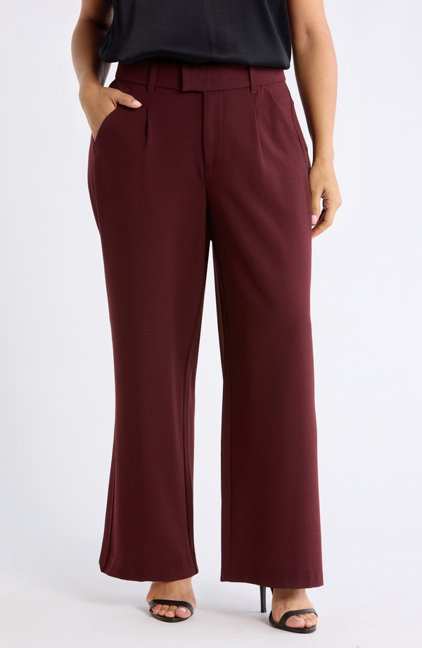 ウィット&ウィズダム レディース ボトムス レギンス プラスサイズ パンツ Wit & Wisdom Skyrise High Risextended Tab Pants (Plus) OXBLOOD オックスブラッド｜ReVida 店