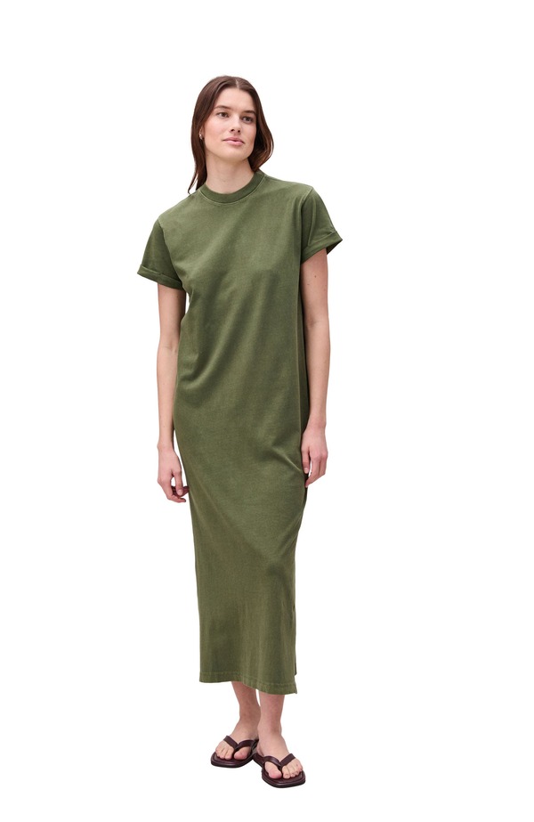 リッチャープアー レディース トップス ワンピース Tシャツ Richer Poorer The Relaxed Tee Dress Cypress｜ReVida 店