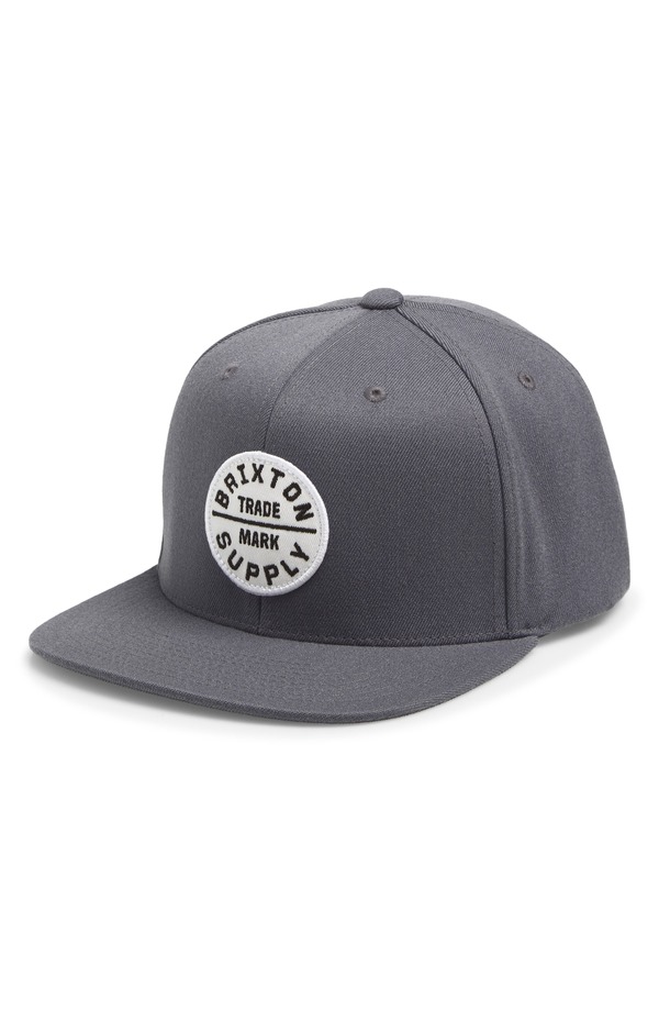 ブリクストン メンズ アクセサリー 帽子 キャップ Brixton Oath III Snapback Baseball Cap FUTURE GREY グレー|ReVida 店