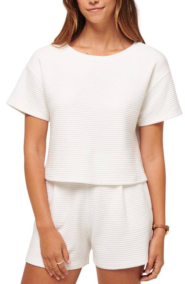 トラビスマヒュー レディース トップス シャツ ニット TravisMathew Charter Cruise Boxy Ottoman Knitop WHITE ホワイト|ReVida 店
