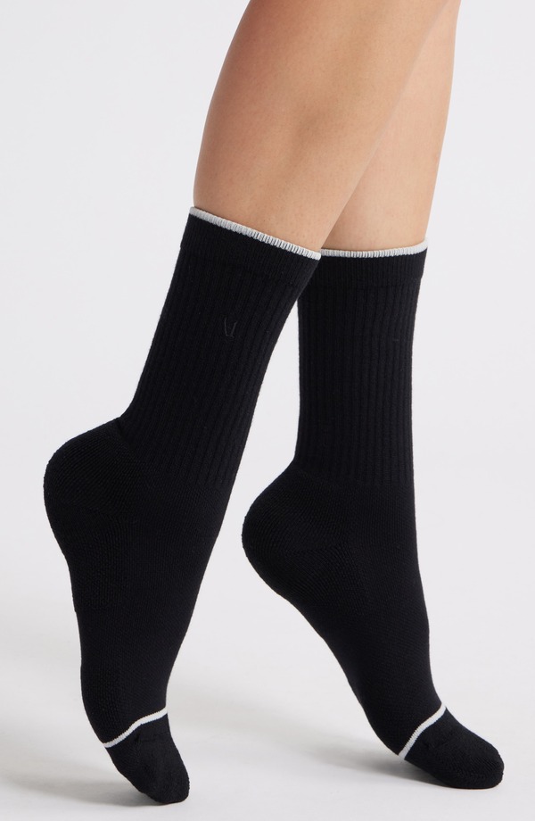 ビュオーリ レディース アンダーウェア 靴下 Vuori V1 Crew Socks BLACK ブラック｜ReVida 店
