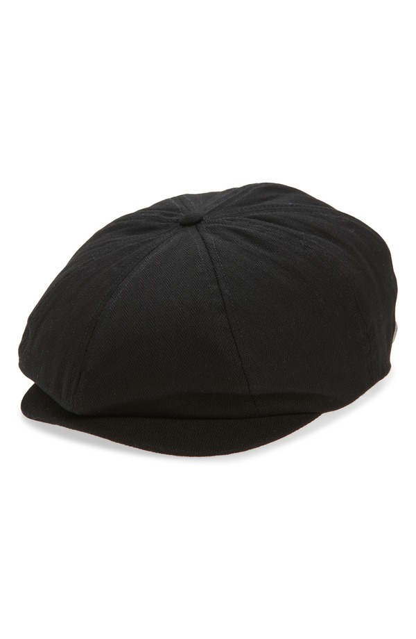 ブリクストン メンズ アクセサリー 帽子 キャップ Brixton Beekman Herringbone Driving Cap BLACK ブラック|ReVida 店