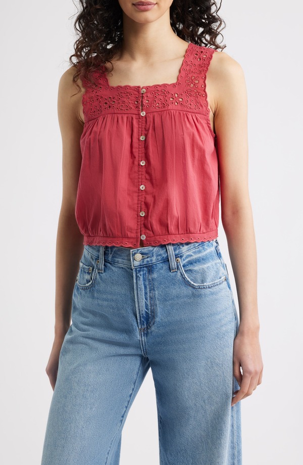 レイルズ レディース トップス シャツ Rails Noemi Crop Tank SPICE|ReVida 店