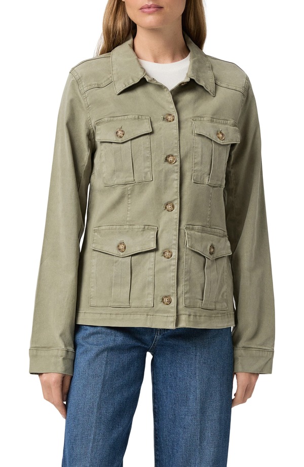 ペイジ レディース アウター コート ジャケット PAIGE Stacey Utility Jacket VINTAGE OAK MOSS｜ReVida 店