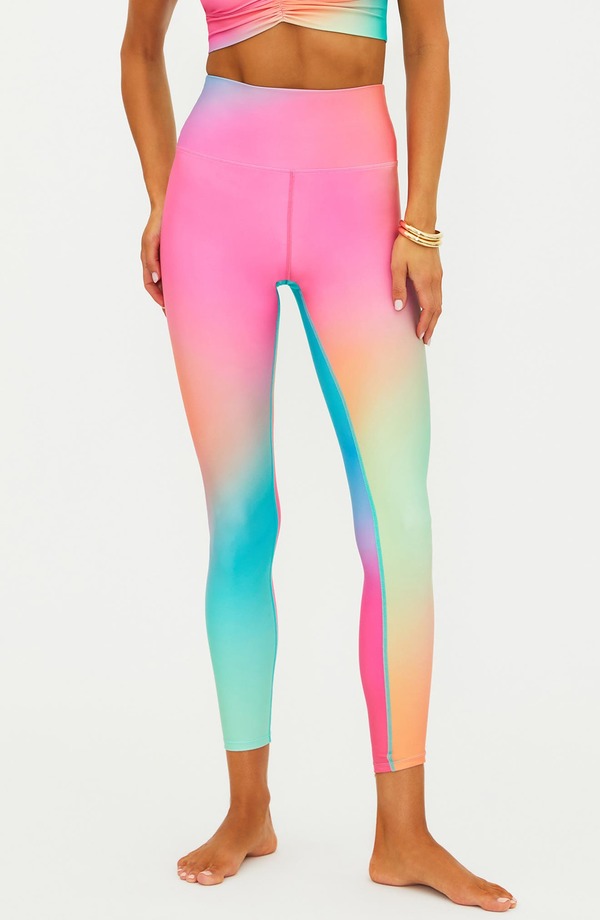 ビーチライオット レディース ボトムス レギンス プリント Beach Riot Piper Print LeggingsTRAWBERRY｜ReVida 店