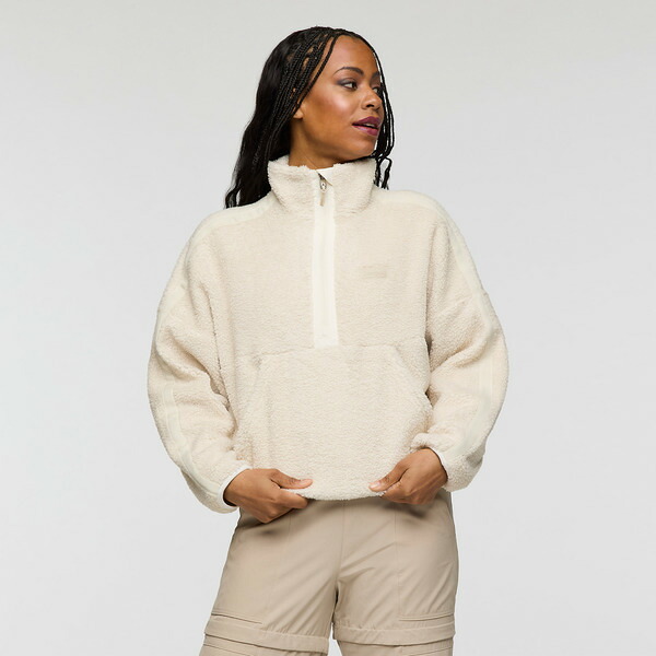コートパクシー レディース アウター パーカー・スウェット フリース Cotopaxi Bacano Fleece Pullover - Women's Cream and Bone クリーム｜ReVida 店