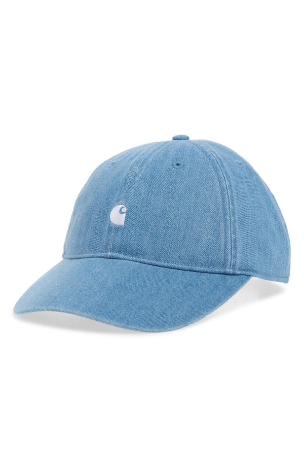カーハート メンズ アクセサリー 帽子 コットン デニム キャップ Carhartt Work In Progress Lucas Adjustable Cotton Denim Ball Cap BLUE (BLEACHED) ブルー|ReVida 店
