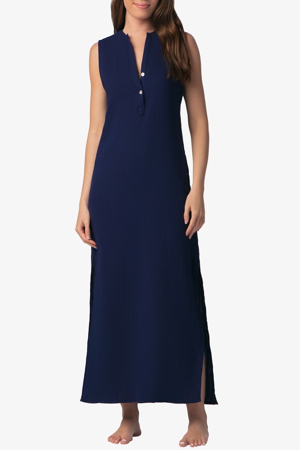 ヘレン ジョン レディース トップス ワンピース ミディ HELEN JON Island Midi Tunic Navy ネイビー|ReVida 店