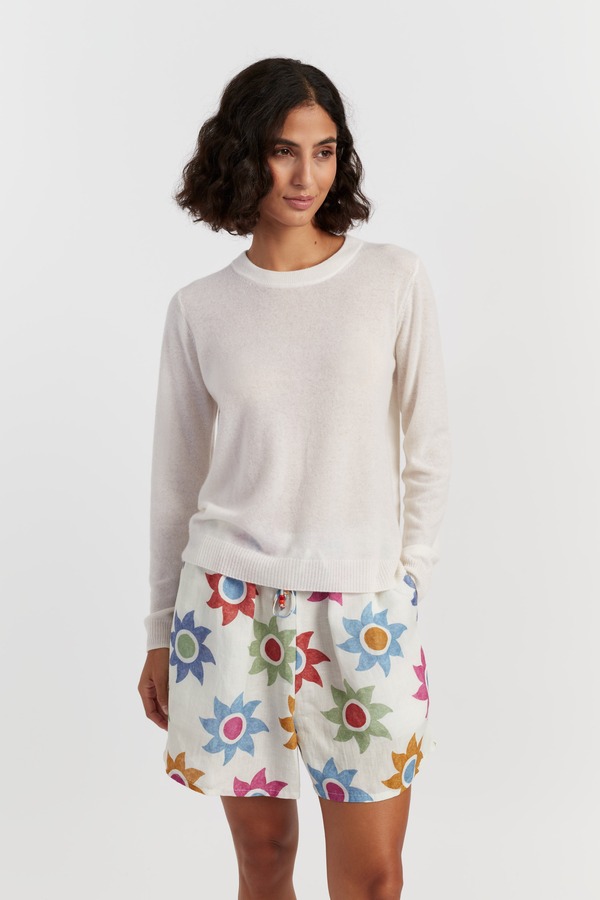 チンティアンドパーカー レディース アウター パーカー・スウェット セーター Chinti & Parker Air Cashmere Sweater Cream クリーム|ReVida 店