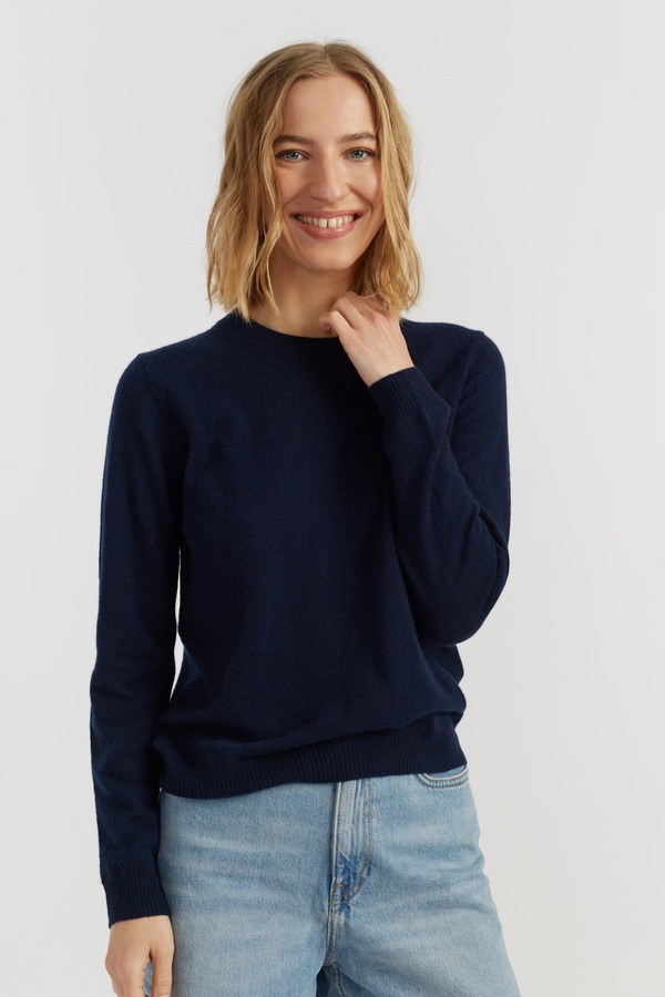 チンティアンドパーカー レディース アウター パーカー・スウェット セーター Chinti & Parker Air Cashmere Sweater Navy ネイビー|ReVida 店