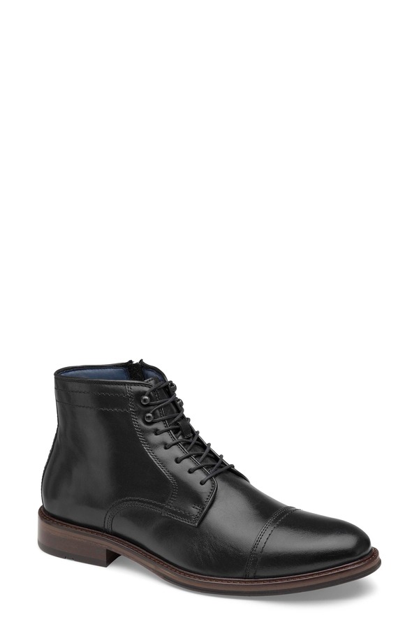 ジョンストンアンドマーフィー メンズ シューズ ブーツ・レインブーツ 旗がしら Johnston \u0026 Murphy Raleigh XC Flex Cap Toe Boot Black 黒いこと