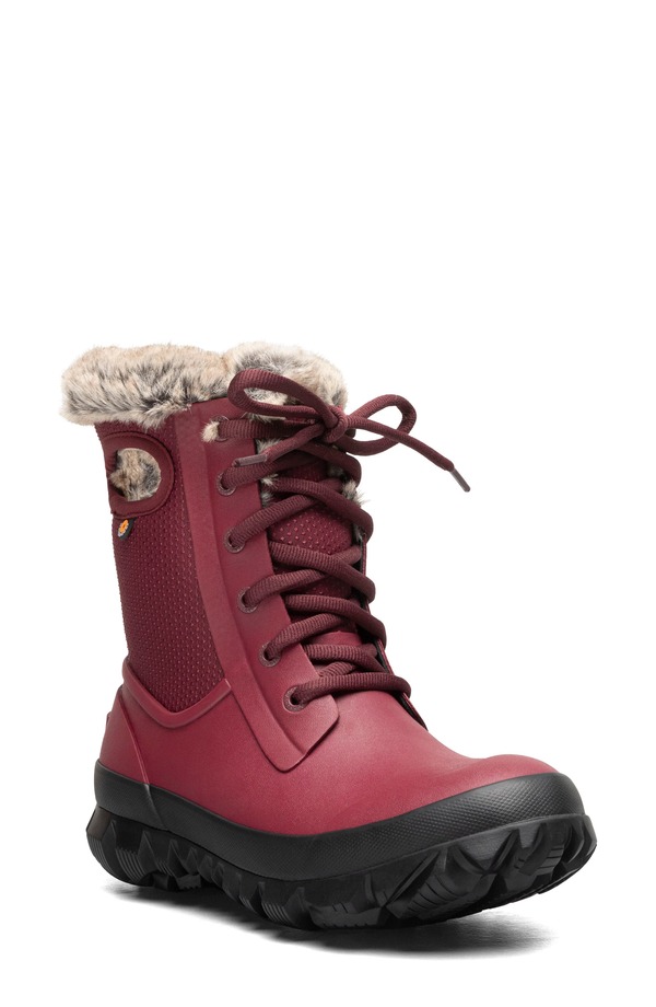 ボグス レディース シューズ ブーツ・レインブーツ Bogs Arcata Dash Insulated Waterproof Snow Boot Ox Blood オックスブラッド画像