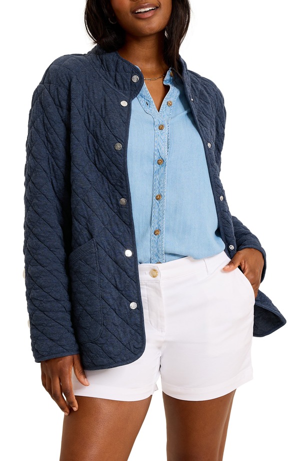 トッミーバハマ レディース アウター ジャケット・ブルゾン Tommy Bahama Puff Jacquard Barn Jacket Coastline