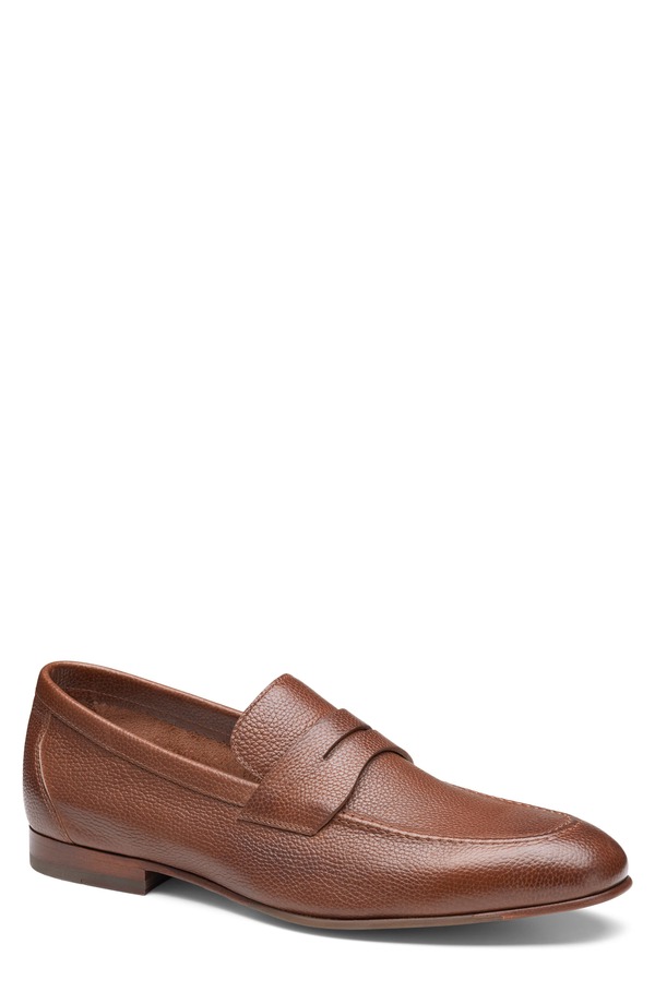 ジョンストンアンドマーフィー メンズ シューズ 置き目毛革 Johnston \u0026 Murphy Higgins Penny Loafer Tan Full Grain タン メンズ靴-ビジネスシューズ