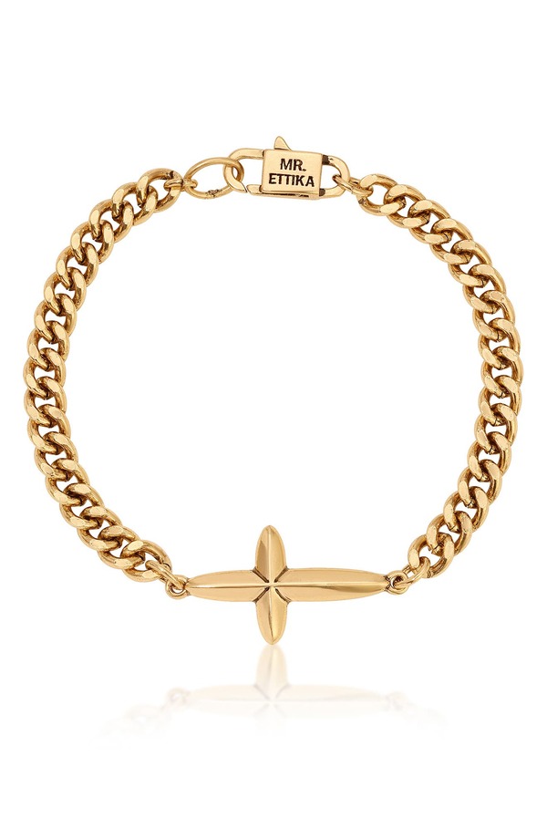 エティカ メンズ アクセサリー ブレスレット・バングル・アンクレット Mr. Ettika Faithful Emblem Bracelet BRASS｜ReVida 店