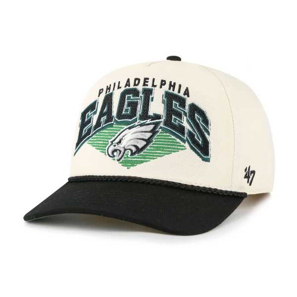 フォーティーセブン メンズ アクセサリー 帽子 Men's'47 Cream Philadelphia Eagles Pomona Rope Hitch Adjustable Hat Cream クリーム｜ReVida 店