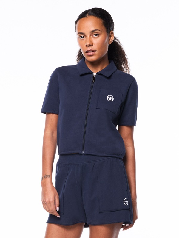 セルジオタッキーニ レディース トップス シャツ Sergio Tacchini Gianna Cabana Shirt MARITIME BLUE ブルー｜ReVida 店